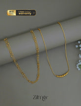 KY1011837- Anti Tarnish layer & Simple Necklace Combo 1-Zilmor